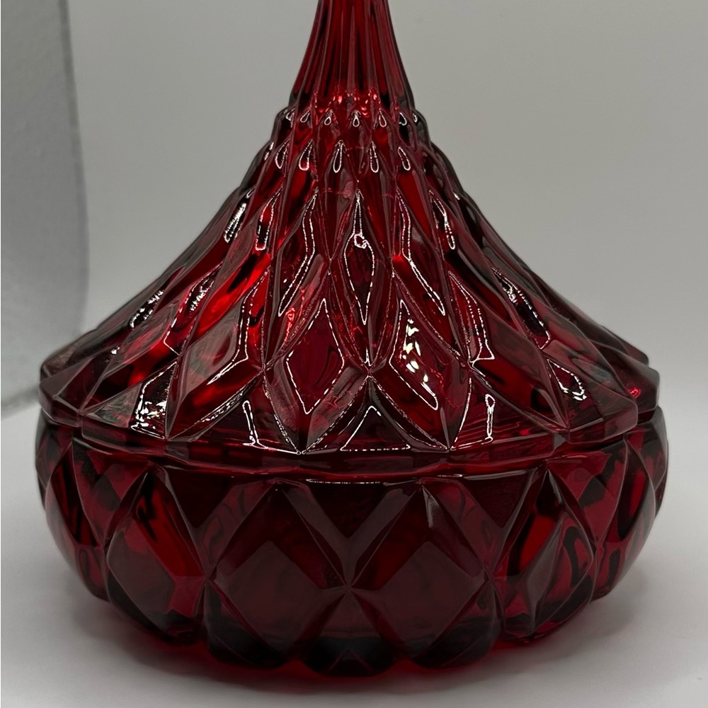 Godinger Red Crystal Hershey’s Kiss‎ Candy Dish